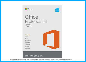 Pro-Retailbox Büro 2016 Microsoft Offices 2016 Pro plus Schlüssel + Blitz-Antrieb Usb-3,0