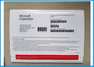 On-line-- Aktivierungs-Microsoft Windows-Software 10 Berufs-32bit 64bit COA-Lizenz Sticke